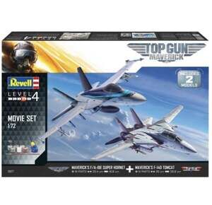 Revell Top Gun Maverick Movie Set 1:72 F-14D Tomcat F/A-18E Model Kit